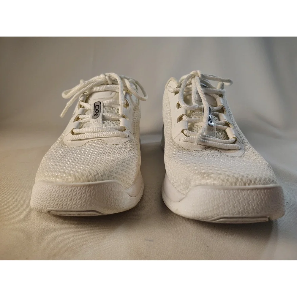 TYR CXT-2 Trainer Womens 8 White Black Mesh Athletic Cross Training Shoes 6.5Men